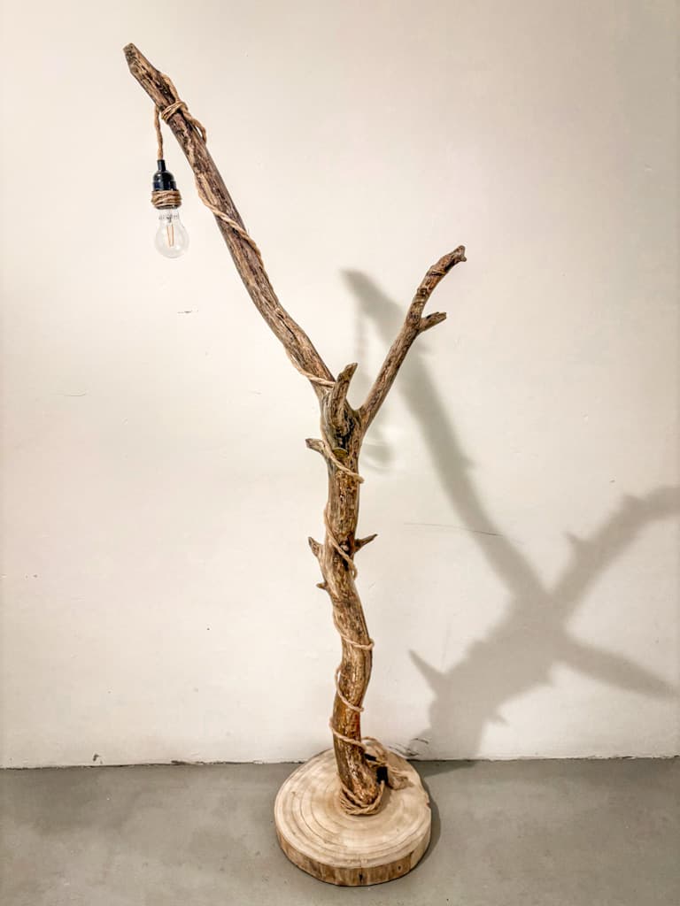 Treibholz Stehlampe